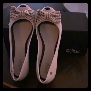 🆕 Melissa Stripped Bow Jelly Flats
